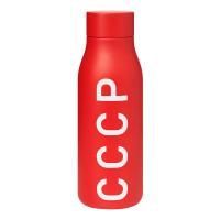 Термобутылка "СССР" с рельефным изображением красная