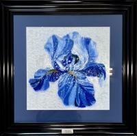 Картина из стекла "Blue iris / Голубой ирис"