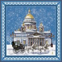 Шаль "Isaakievskiy Sobor / Исаакиевский Собор" шелк