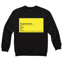 Свитшот "Experience / Опыт" черный