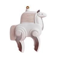 Ёлочная игрушка "Новая лошадка" декорированная