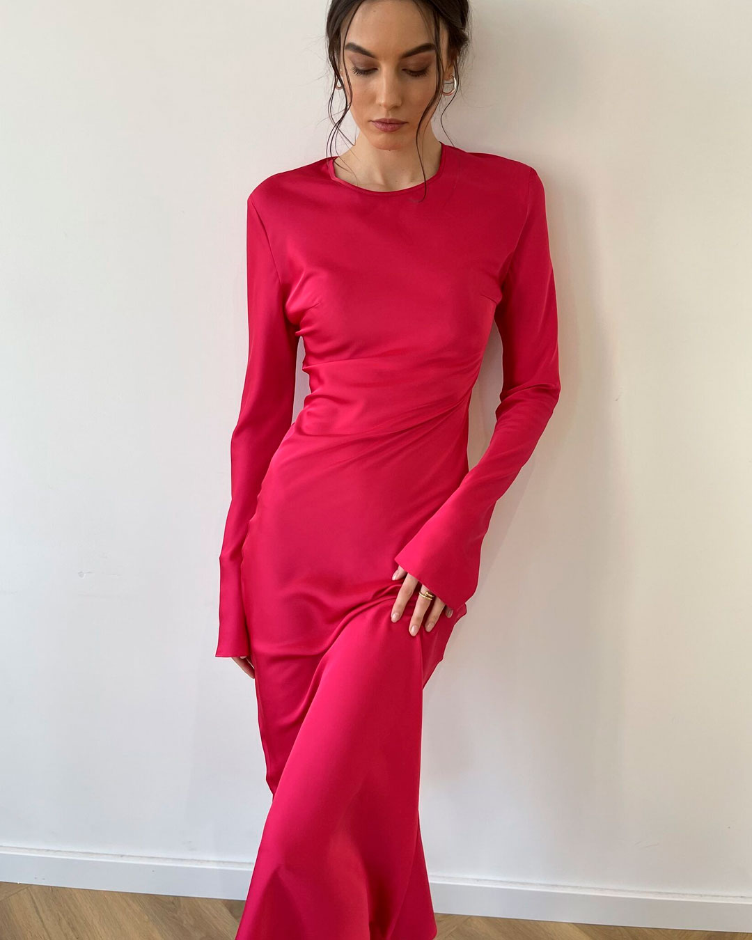 Вечернее платье фуксия