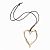 Удлиненное колье на замшевом шнуре с золотистой подвеской сердце ANNA SKOROKHODOVA ACCESSORIZE / АННА СКОРОХОДОВА. АКСЕССУАРЫ