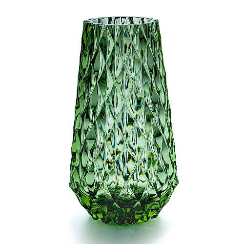 Хрустальная ваза для цветов "Даллас" зелёная AVDEEV CRYSTAL