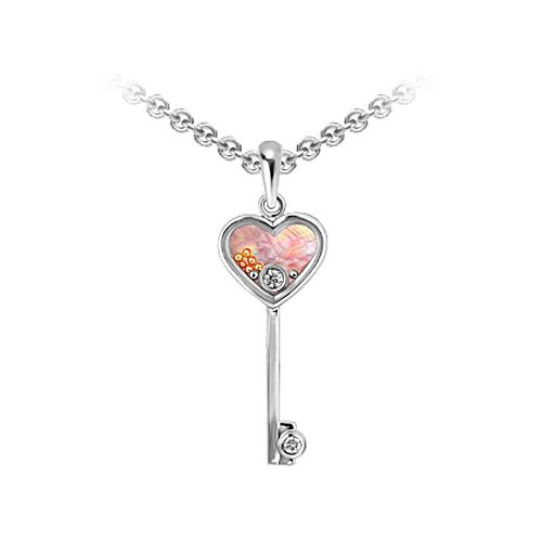 Подвеска "Секрет" сердечко CHEKOTIN JEWELLERY