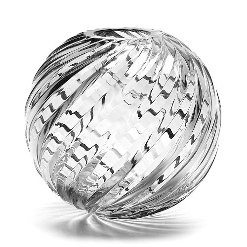 Ваза для цветов "Бергамо" большая бесцветная AVDEEV CRYSTAL