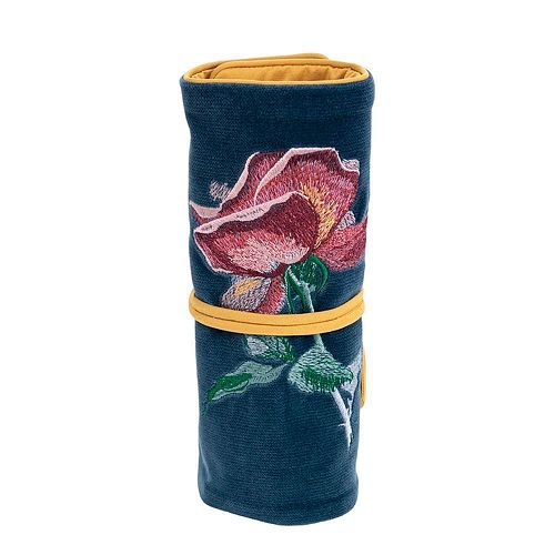 Пауч "Pollen Роза" синий MASHU POUCH