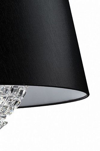 Настольная лампа "Плисея" черный текстиль AVDEEV CRYSTAL