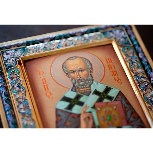 Икона "Святитель Николай Чудотворец" МАСТЕРСКАЯ ХРИЗОЛИТ