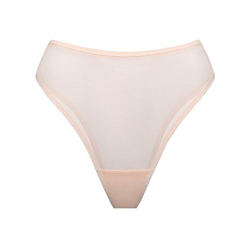 Бежевые трусы бразильяна из сетки PURPUR INTIMATES / ПУРПУР ИНТИМЭЙТС