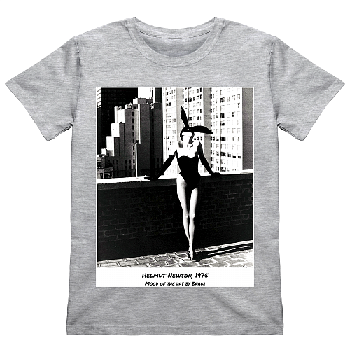 Футболка "Helmut Newton / Хельмут Ньютон" серая ZNAKI / ЗНАКИ