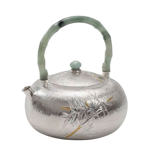 Серебряный чайник "Bamboo / Бамбук" LHASA