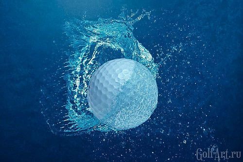 Фотография "Мяч в воде" GOLFART / ГОЛЬФАРТ