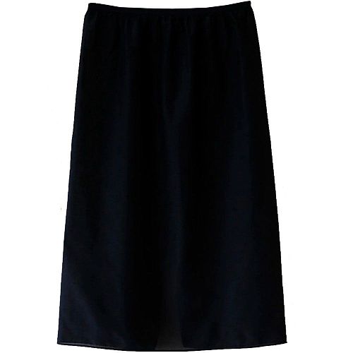 Подъюбник из тонкой ткани черный LINEN SKY