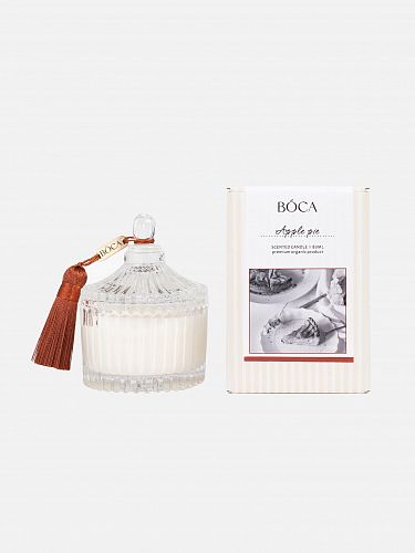 Свеча "Crystal Apple pie / Кристалл Яблочный пирог" 80 мл BOCA AROMA