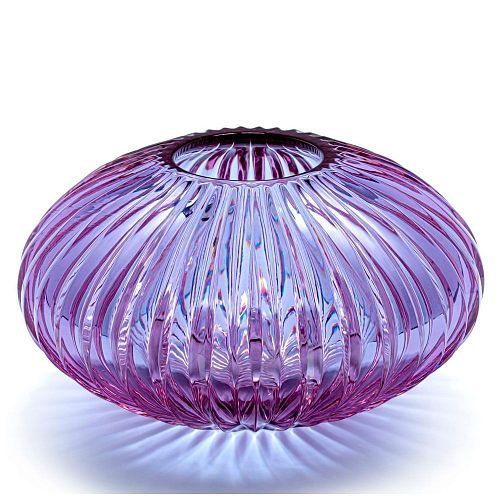 Хрустальная ваза "Женева" светло-сиреневая AVDEEV CRYSTAL