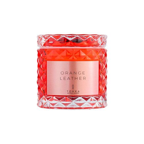 Ароматическая свеча "Orange Leather / Оранжевая Кожа" 50 мл TONKA PERFUMES MOSCOW