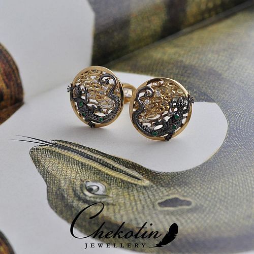 Запонки "Четыре стихии" CHEKOTIN JEWELLERY