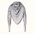 Шаль "Музыканты" на сером фоне кашемир/шелк KOKOSHA