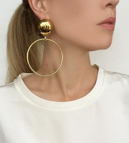 Серьги "Кольца" крупные ЛА ФЭМИЛИ