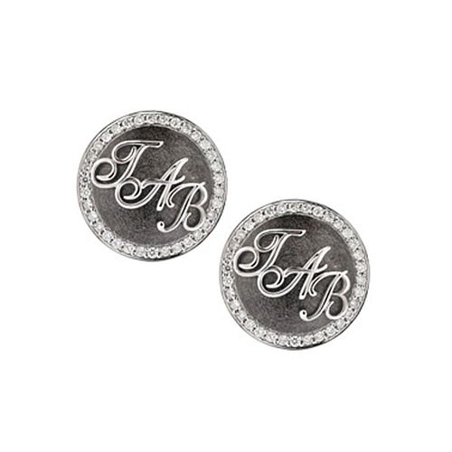 Запонки с инициалами CHEKOTIN JEWELLERY