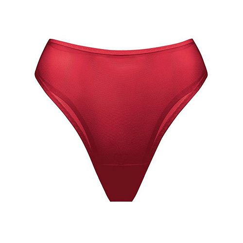 Бордовые трусы бразильяна из сетки PURPUR INTIMATES / ПУРПУР ИНТИМЭЙТС