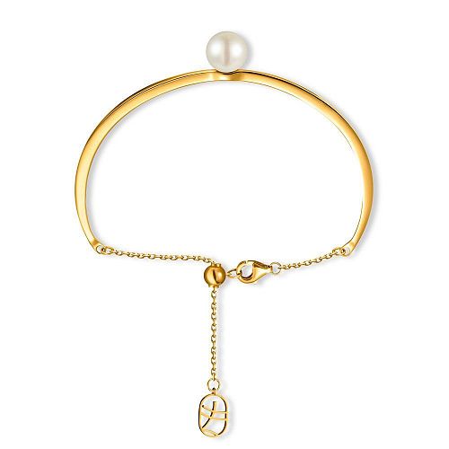 Браслет "Japanese bracelet with pearl / Японский браслет" LHASA