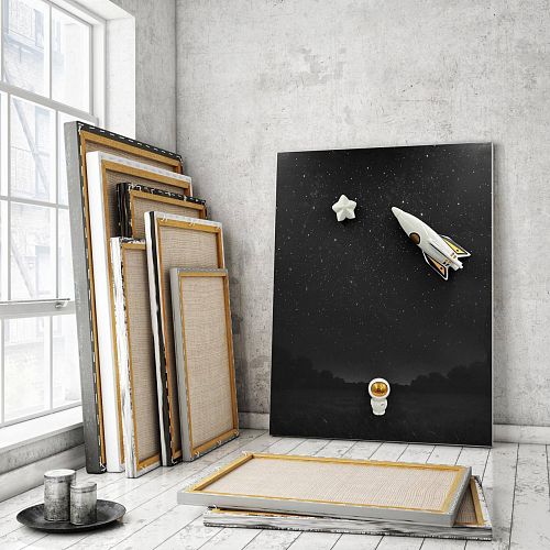 Интерьерное панно на холсте "И снится нам" ASIKNOVA CERAMICS