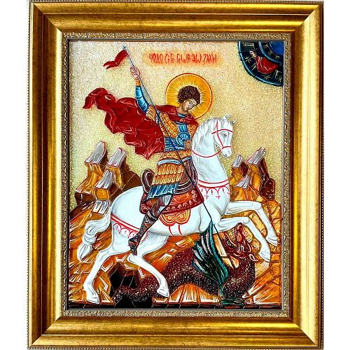 Икона из стекла "Георгий Победоносец" DECUS / ДЕКУС