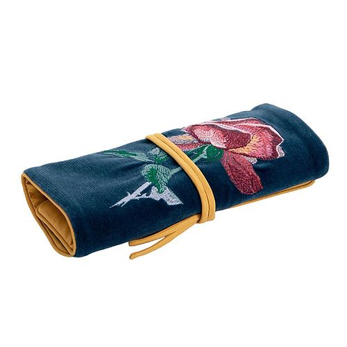 Пауч "Pollen Роза" синий MASHU POUCH