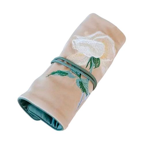 Пауч "Белая роза" бежевый MASHU POUCH