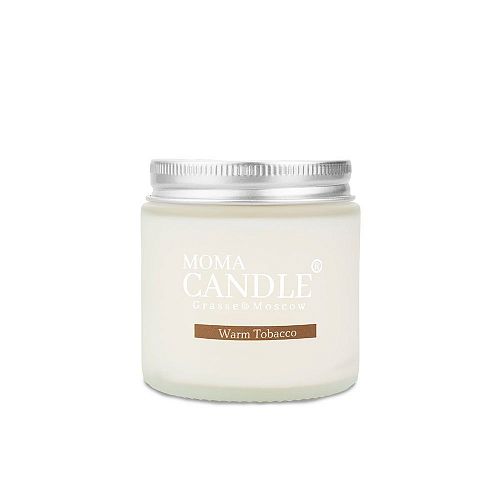 Свеча "Warm Tobacco / Теплый табак" 120 гр. (матовое стекло) MOMACANDLE