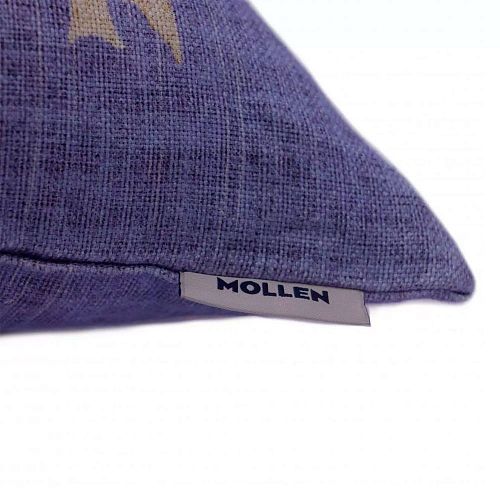 Подушка декоративная "Чижики-Пыжики" лён MOLLEN