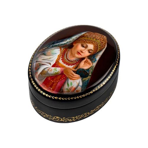 Шкатулка "Зеркальце" ФЕДОСКИНО