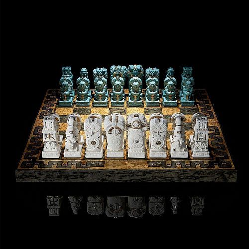 Авторский шахматный набор "Цивилизации вечности" F PORCELAIN / Ф ФАРФОР