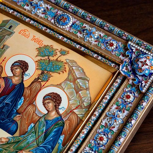 Икона "Святая Троица" МАСТЕРСКАЯ ХРИЗОЛИТ