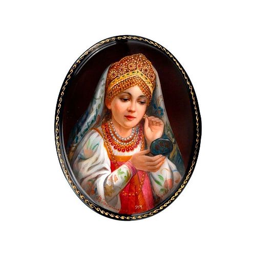 Шкатулка "Зеркальце" ФЕДОСКИНО