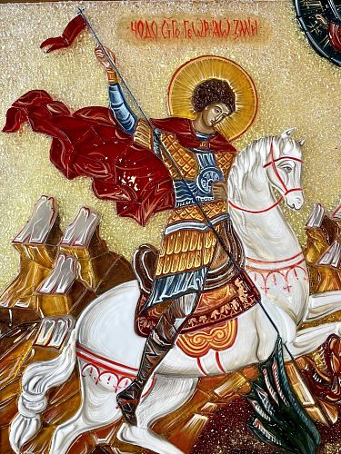 Икона из стекла "Георгий Победоносец" DECUS / ДЕКУС