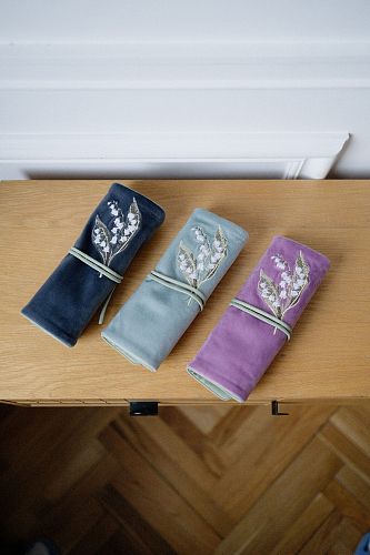 Пауч "Ландыш" серый MASHU POUCH
